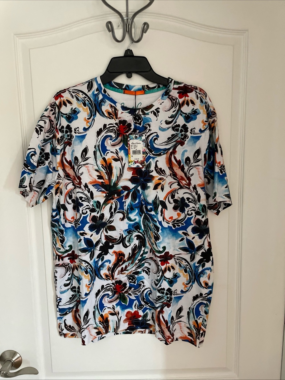 Robert Graham LUSSARI Colorful T Shirt Tee Medium NWT $128 M
